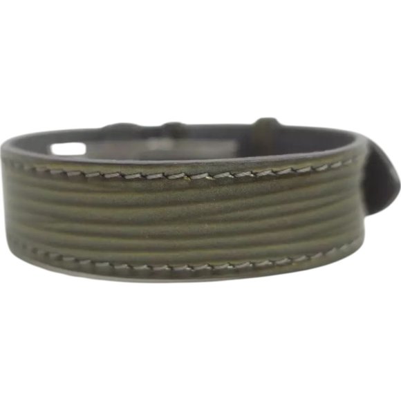 764219BC (S2) Louis Vuitton Bracelet Green Epi Leather - Picture 2 of 9